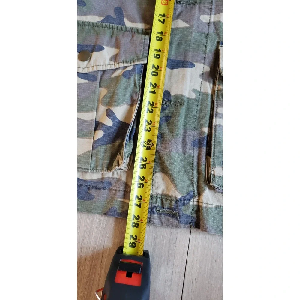 Gap Field Jacket Mens S Green Camo Military Utility Hunting Gorpcore Surplus